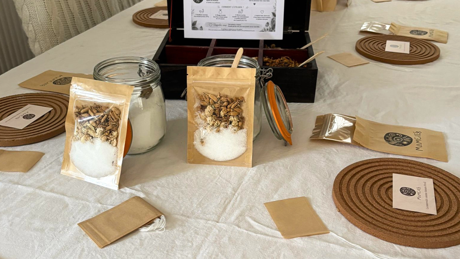 Création d'un thé de bain et d'une infusion